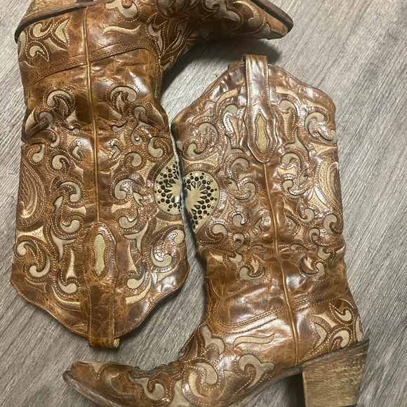 Corral vintage boots with heart bling - Picture 4 of 9